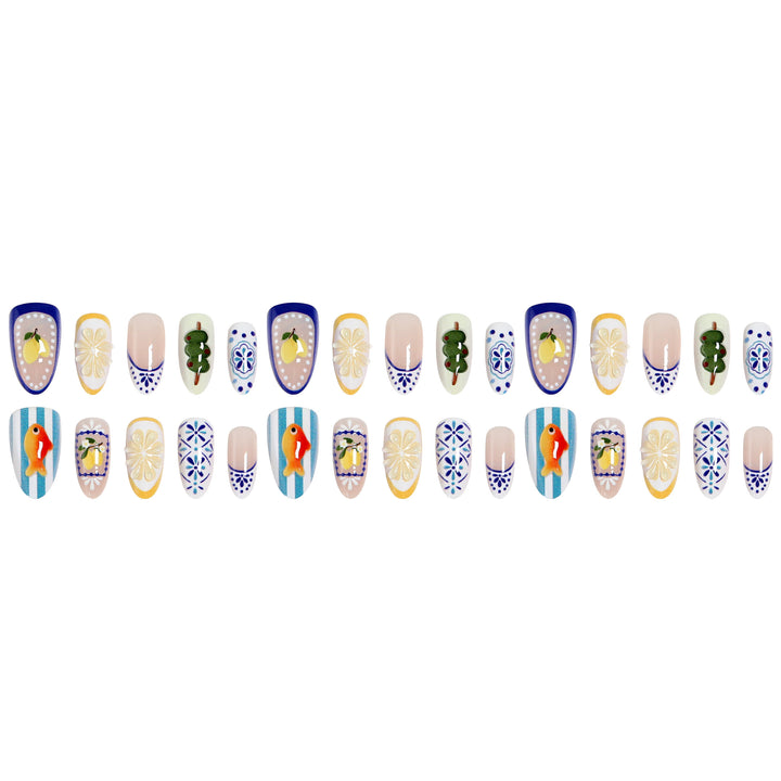 Artful nail tips with hand-drawn designs Bowlift