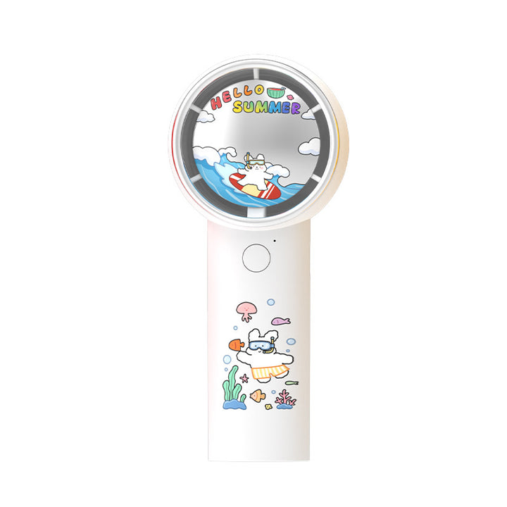 Portable Cartoon-Themed Handheld Fan Bowlift