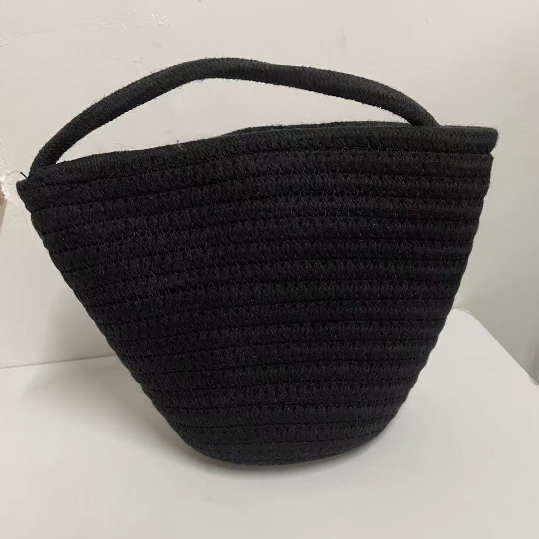 Hand-knotted handbag with stylish textile mix Bowlift