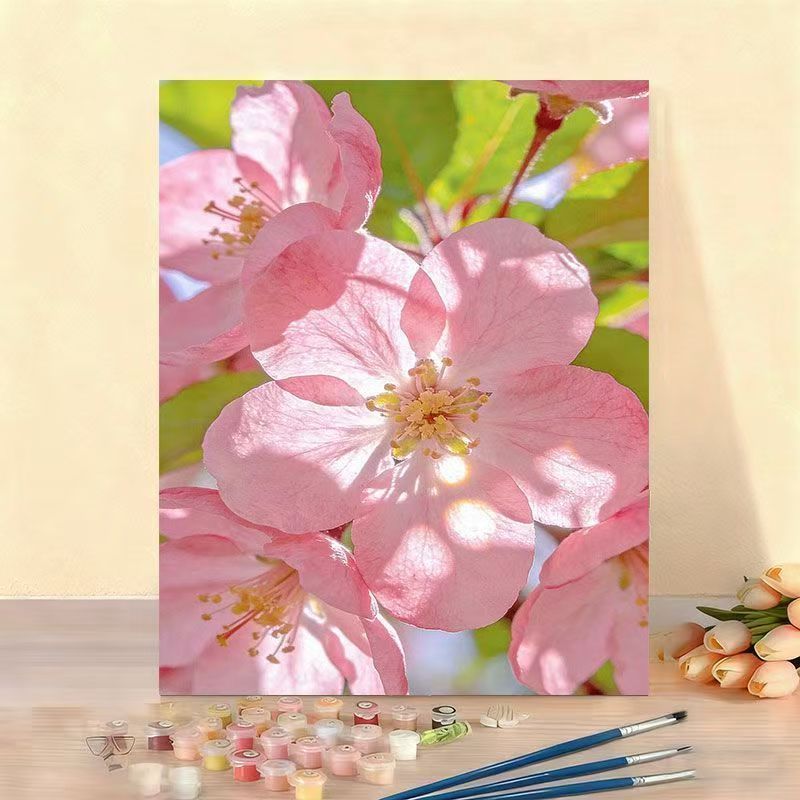 DIY Floral Painting Canvas Kit Bowlift