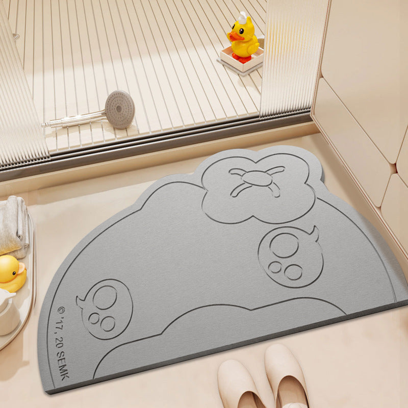 Playful Cartoon Bath Mat Bowlift