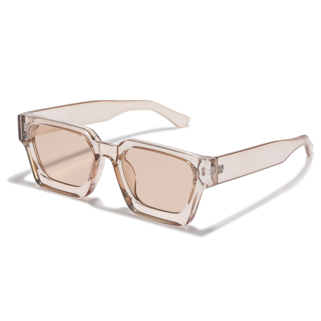 Women's fashionable sunglasses with clear frame and gradient lenses Bowlift
