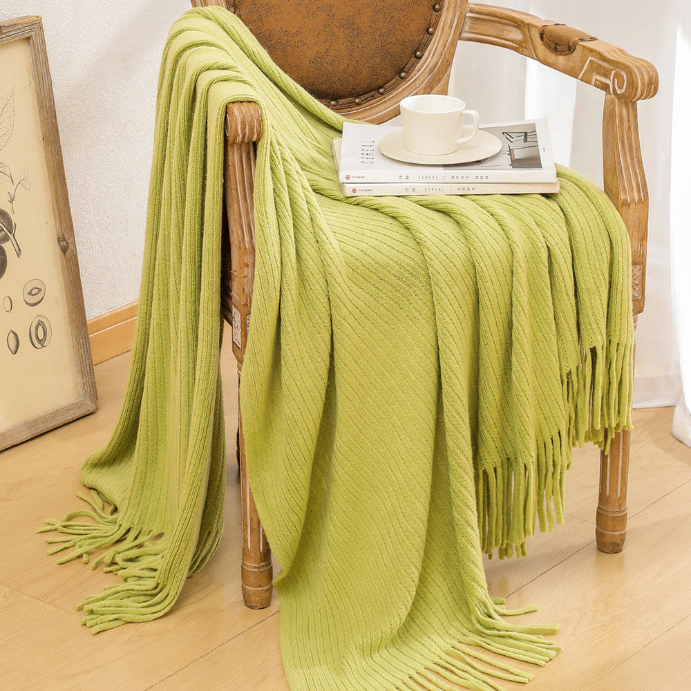 Ladies cozy knit blanket Bowlift