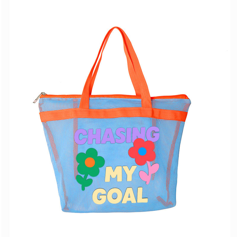 Casual Beach Bag in Playful Design Bowlift