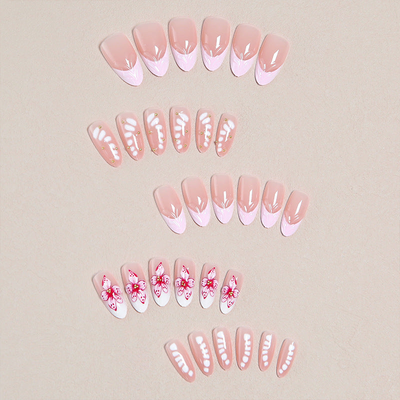 DIY Art Nail Set with Floral Accents Bowlift