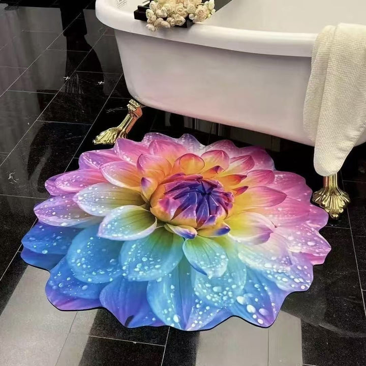 Decorative Flower Bath Mat