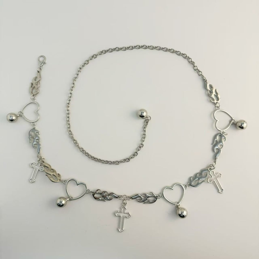 Fashionable chain belt with pendants Bowlift
