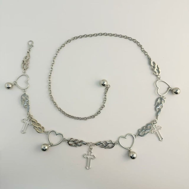 Fashionable chain belt with pendants Bowlift