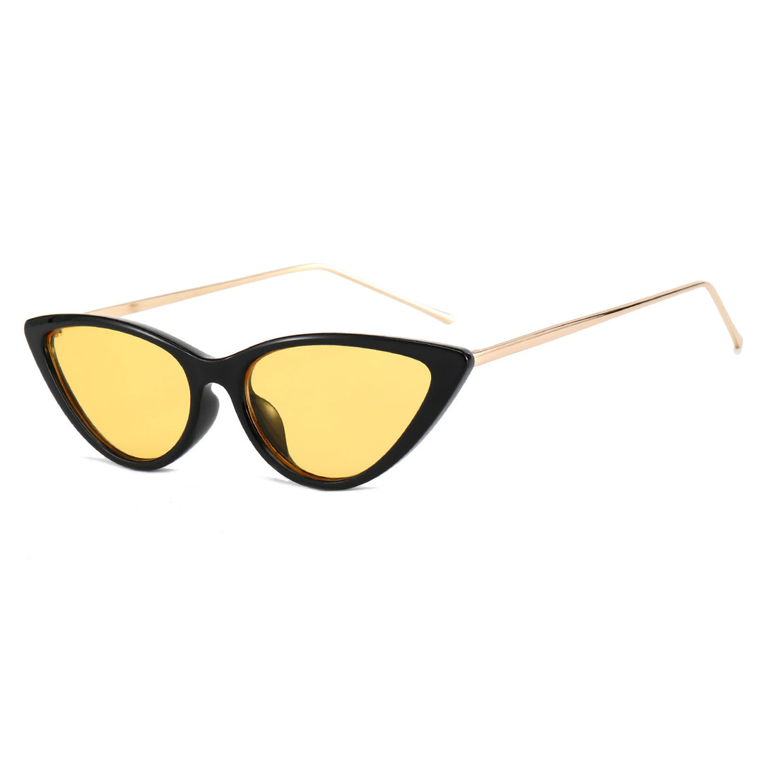 Women's Cat-Eye Sunglasses with Modern Frame and UV Protection Bowlift