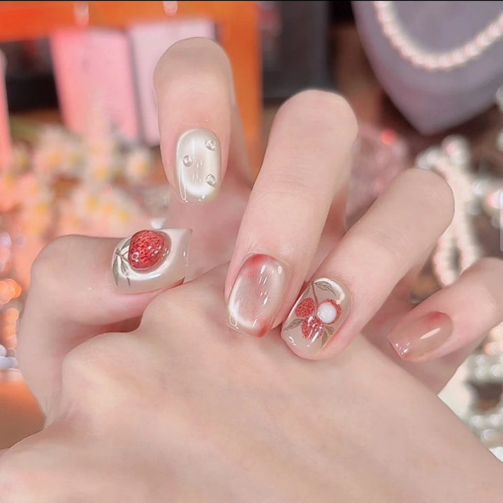Artistic Floral Nail Design Bowlift