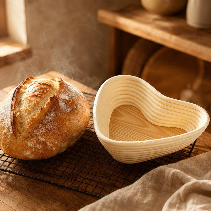 Artisan Heart-Shaped Woven Storage Basket Bowlift