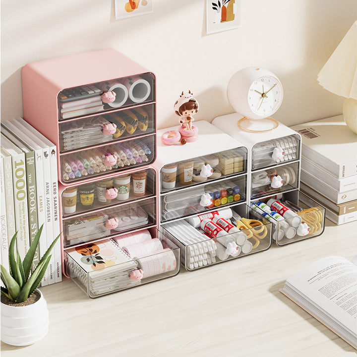 Modern Multi-Drawer Desktop Storage Organizer Bowlift
