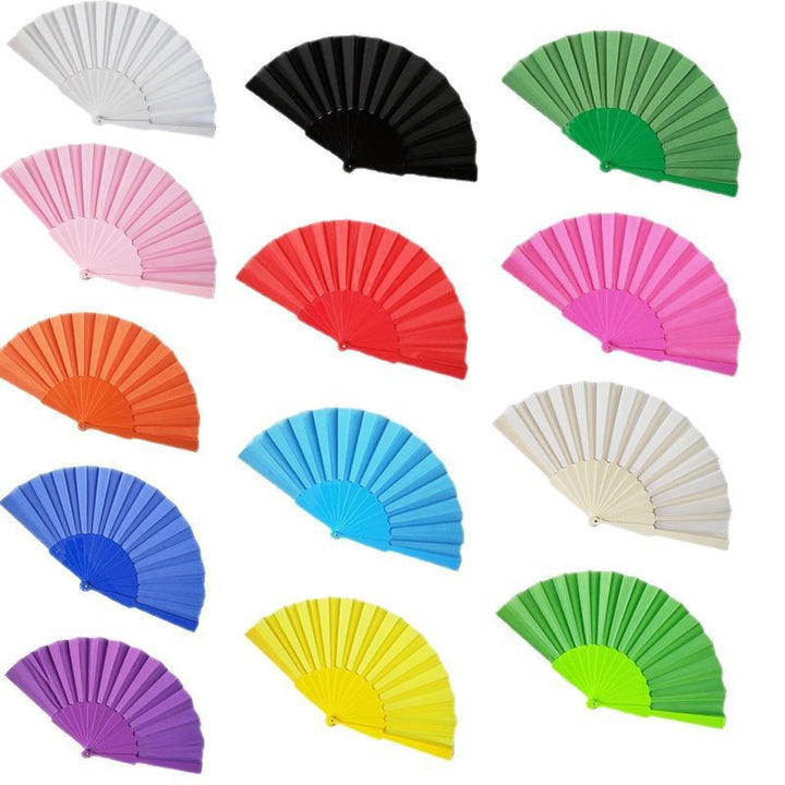 Ladies decorative fan with elegant wooden handle Bowlift