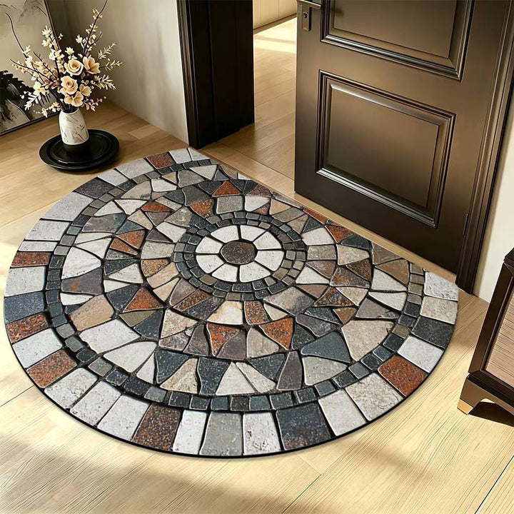 Mosaic pattern carpet