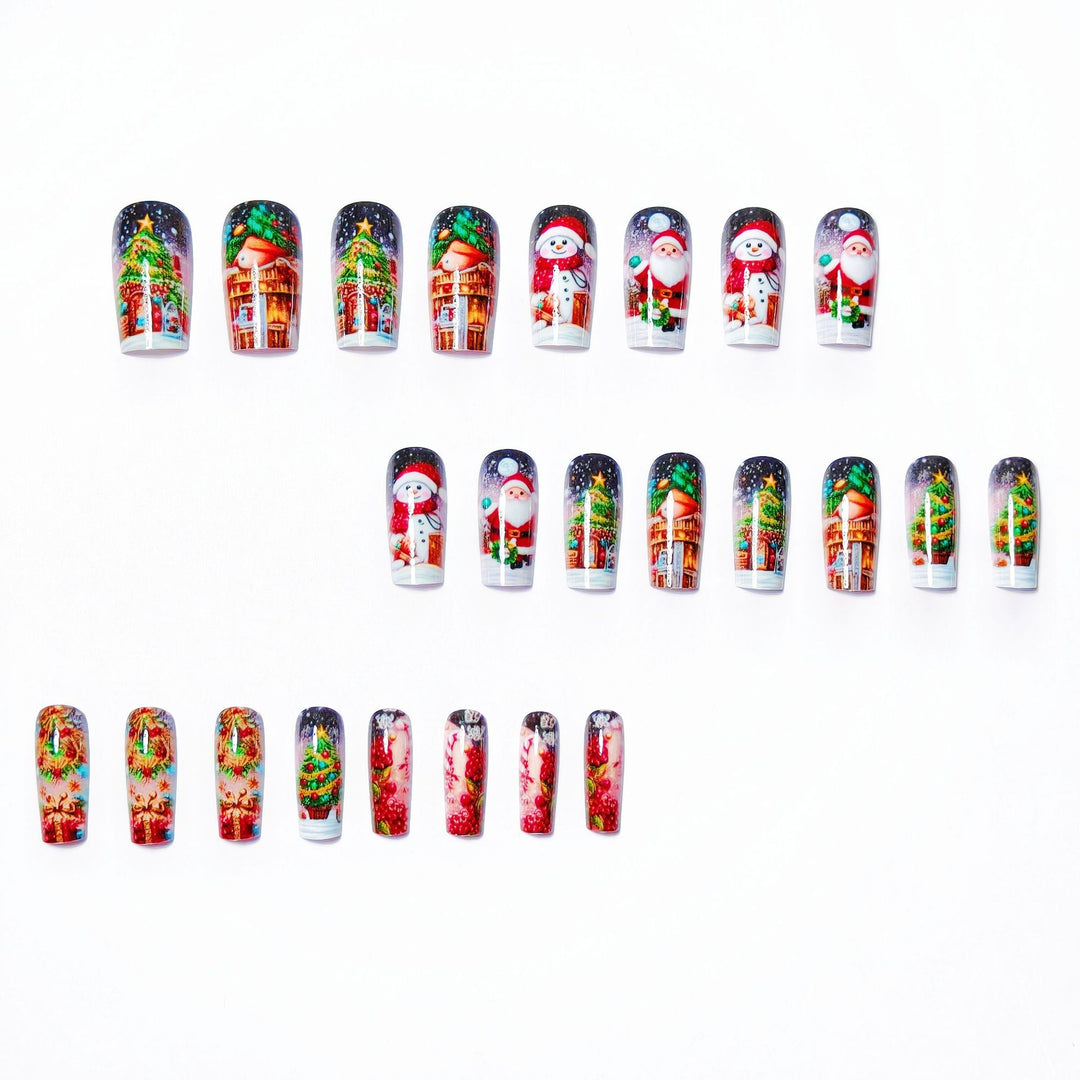 Festive 3D Holiday Nail Art Bowlift