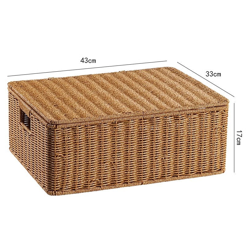 Ladies Generous Storage Basket with Lid Bowlift