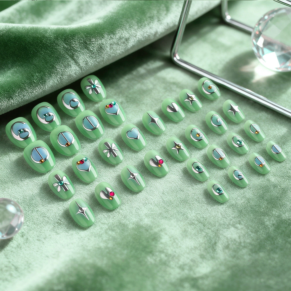 Artistic Embellished Nail Art Bowlift