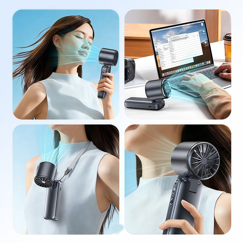 Ladies Portable Mini Fan with Digital Thermostat Bowlift