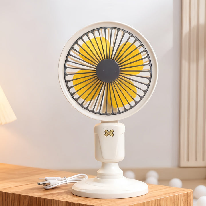 Ladies Portable Table Fan in Playful Design Bowlift