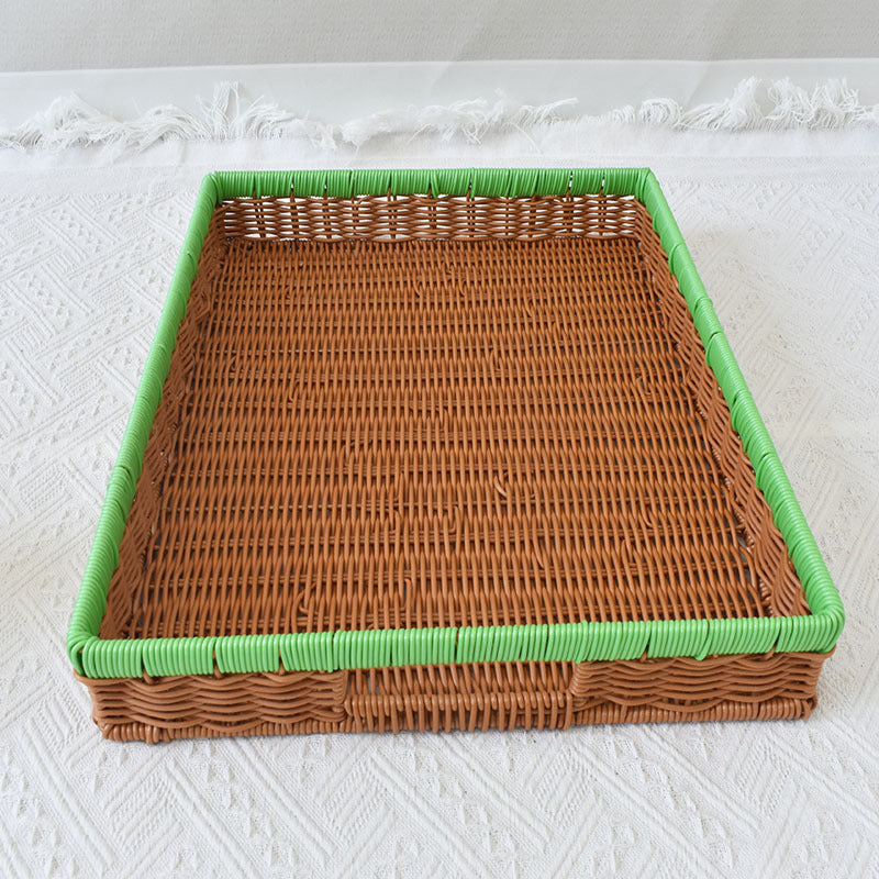 Multi-Functional Woven Serving Tray Bowlift