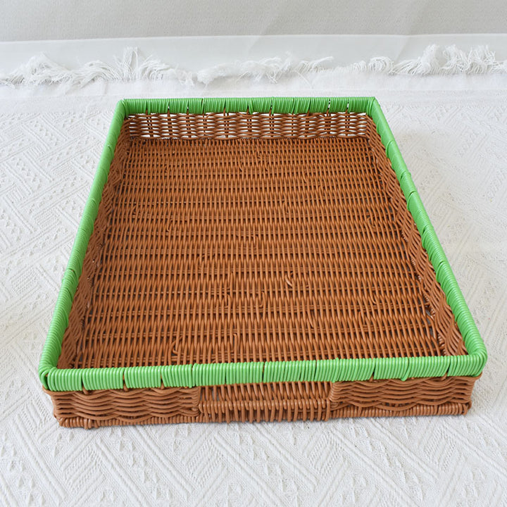 Multi-Functional Woven Serving Tray Bowlift
