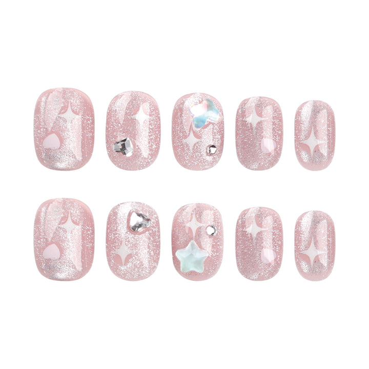 Artful Nail Art with Sparkling Accents Bowlift