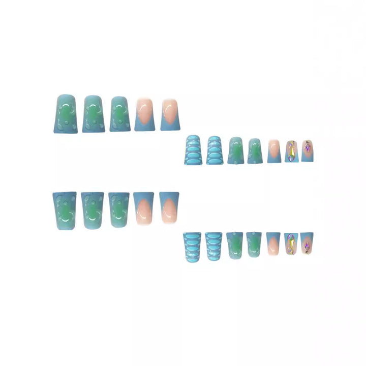 Decorative Long Acrylic Nail Enhancements Bowlift
