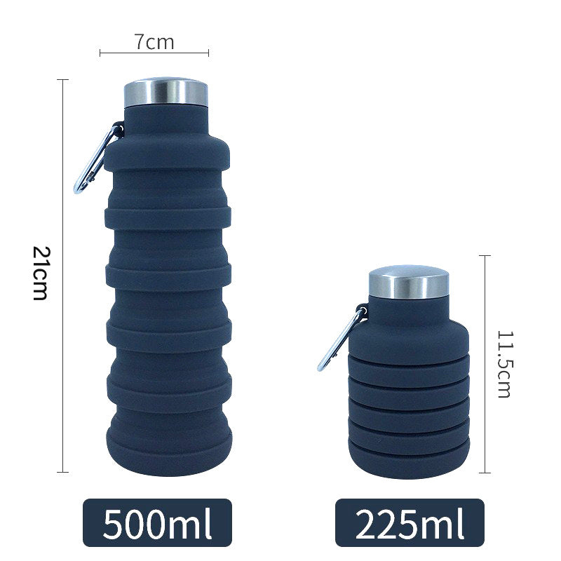 Women collapsible silicone drinking bottle Bowlift