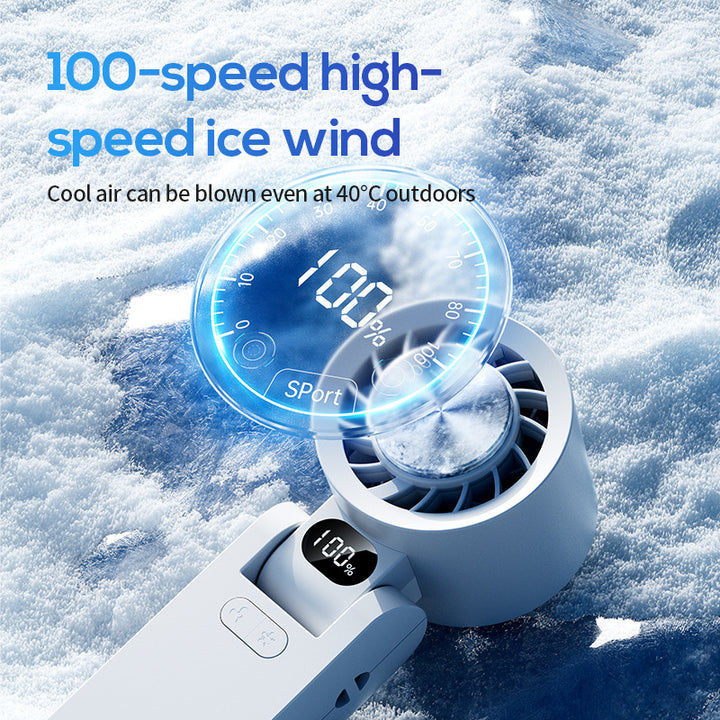 Unisex Rechargeable Handheld Cooling Fan Bowlift