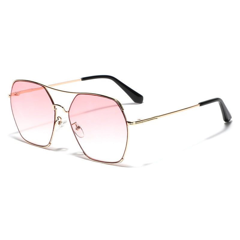 Women's oversized fashion sunglasses with elegant metal frame Bowlift