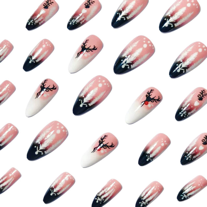 Festive Winter-Themed Nail Art Bowlift