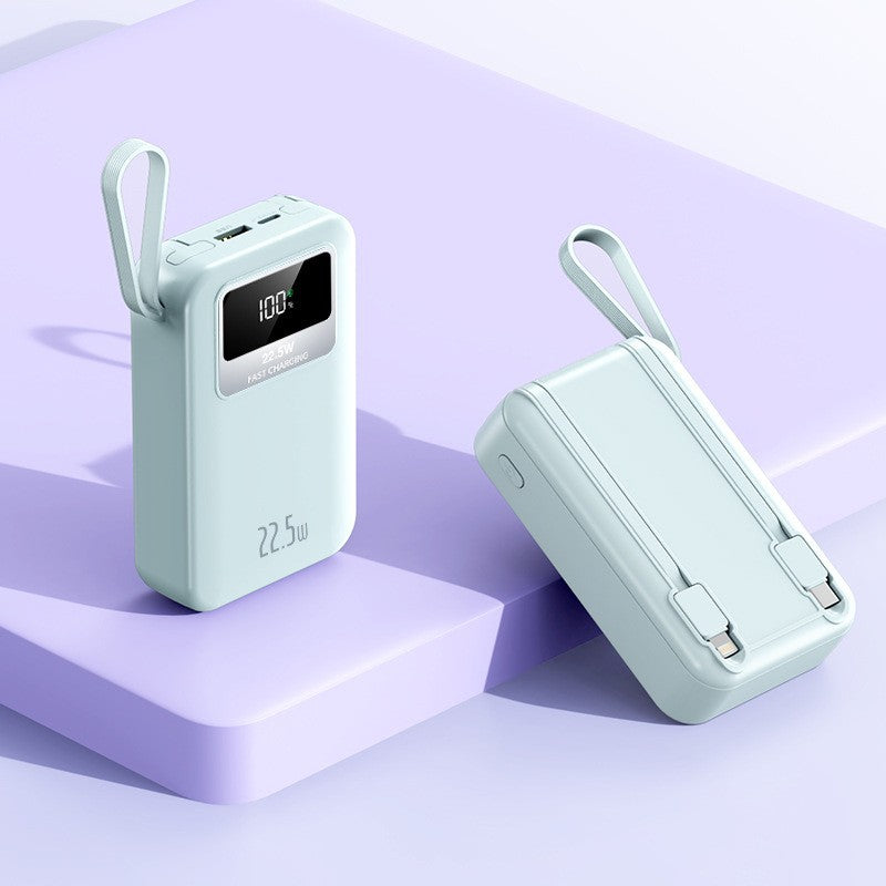 Portable power bank with intelligent fast charging function and LED display Bowlift