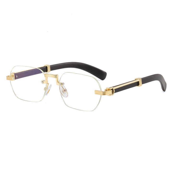 Women's Geometric Designer Sunglasses with Luxurious Metal Frame Bowlift
