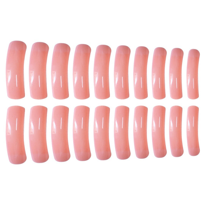 Glossy Long Press-On Nail Extensions Bowlift