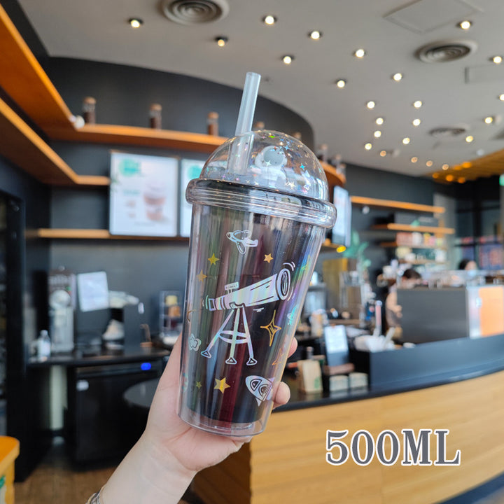 Ladies personalized drinking cups with child-friendly astronaut design Bowlift