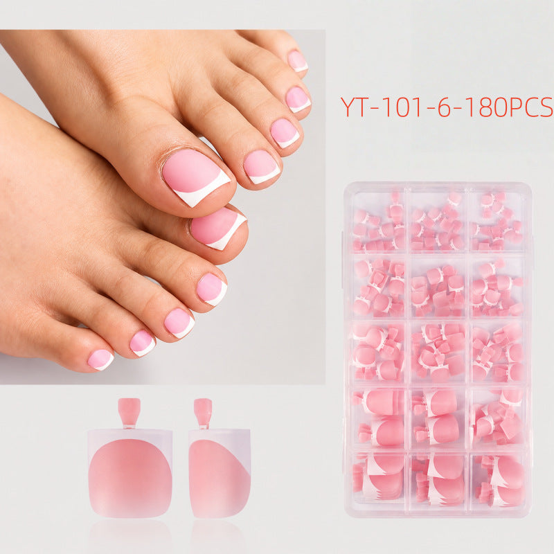 Artificial Nail Set with French Tips Bowlift