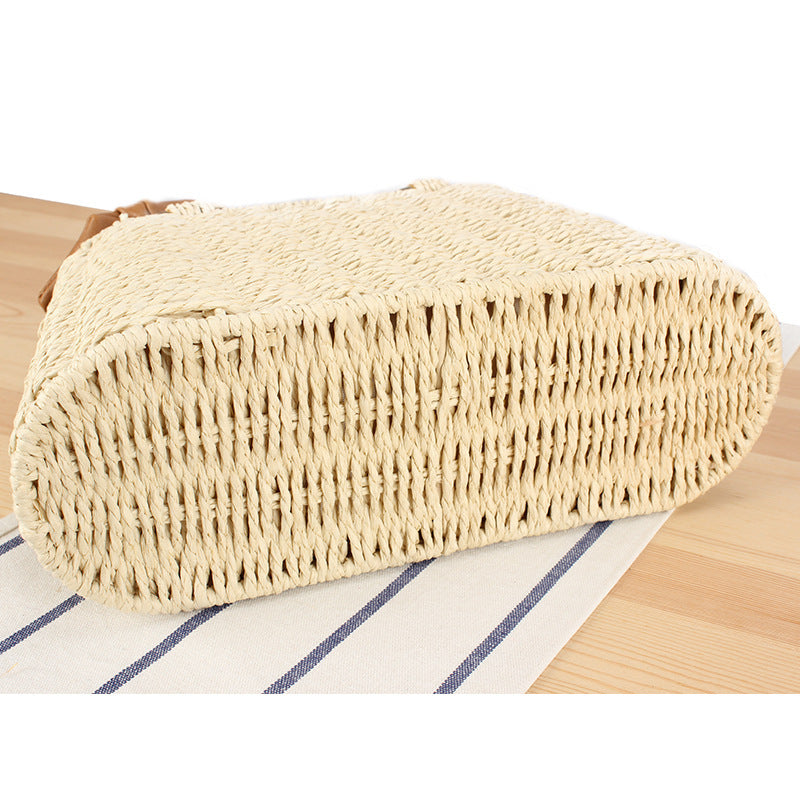 Basket bag with elegant fabric decoration Bowlift