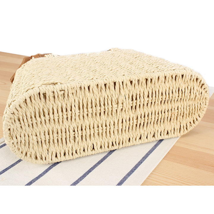 Basket bag with elegant fabric decoration Bowlift
