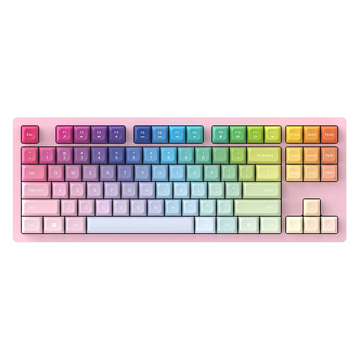 Rgb Gaming Keyboard with Mechanical Keys and Customizable Backlighting Bowlift