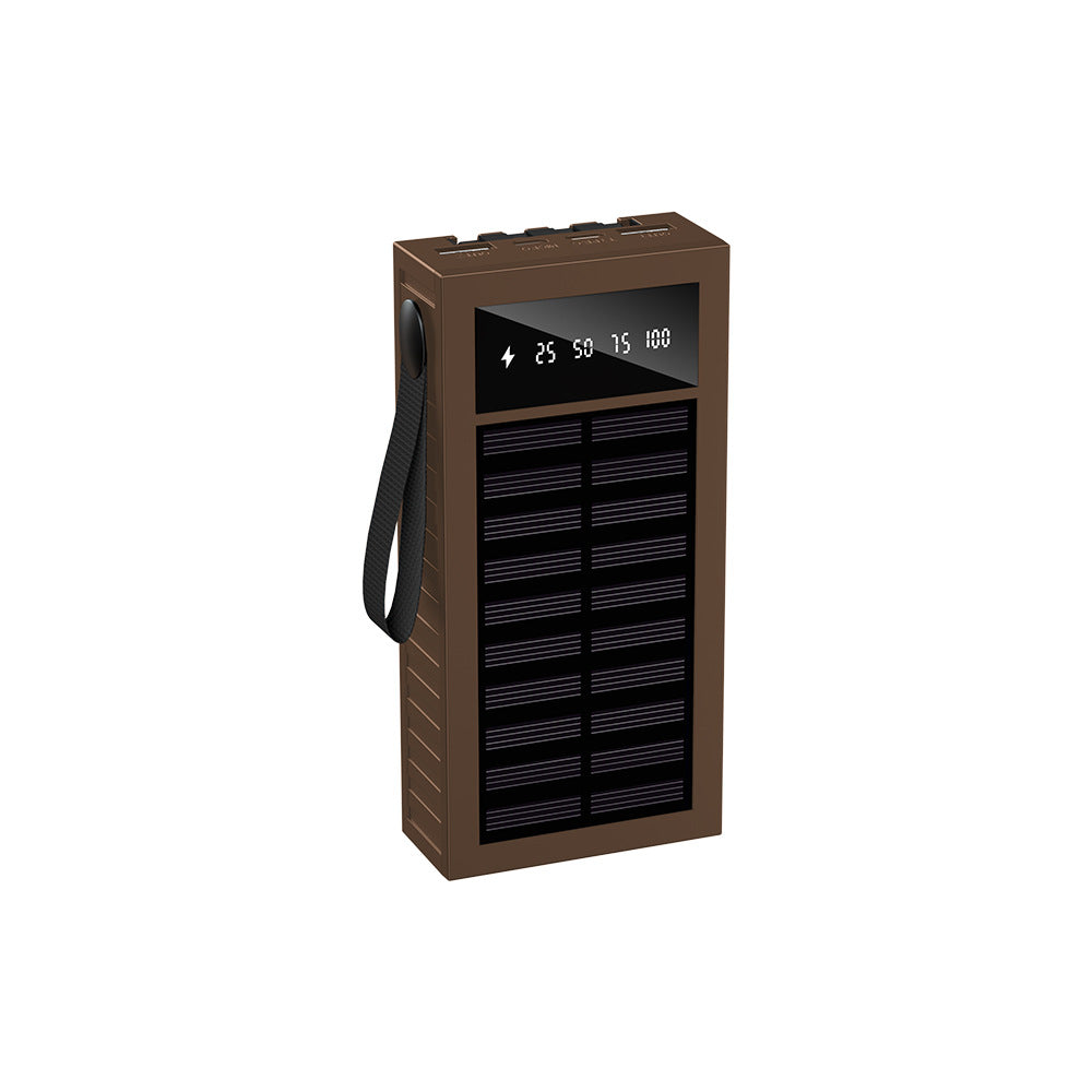 Portable Solar Power Bank with Multifunctional Charging Indicator Bowlift