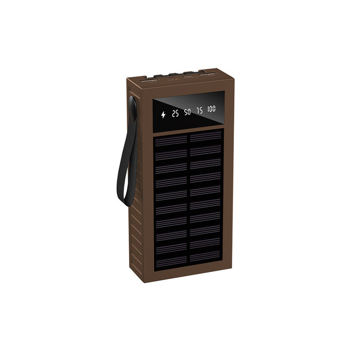 Portable Solar Power Bank with Multifunctional Charging Indicator Bowlift