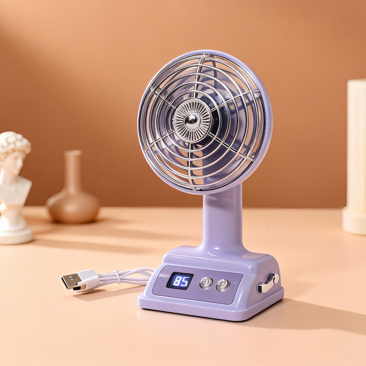 Women Portable Table Fan with Digital Control Bowlift