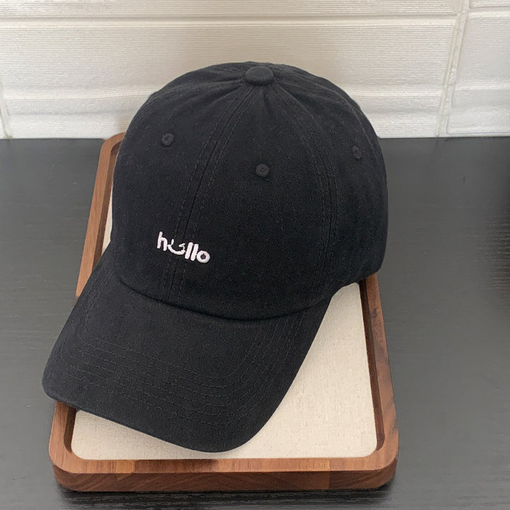 Unisex Casual Cotton Embroidered Cap Bowlift
