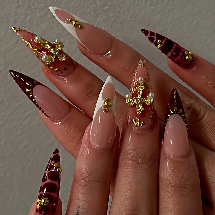Luxe Stiletto Nail Art Extensions Bowlift
