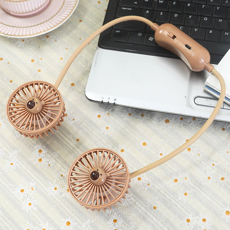 Unisex Flexible Neck Fan with Portable Design Bowlift