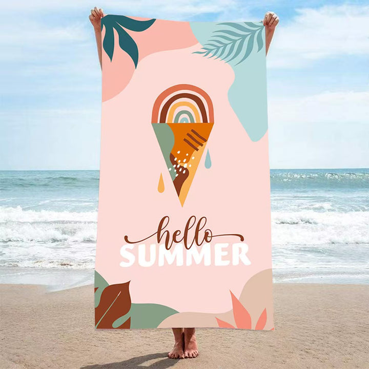 Women's beach towel with creative golf theme Bowlift