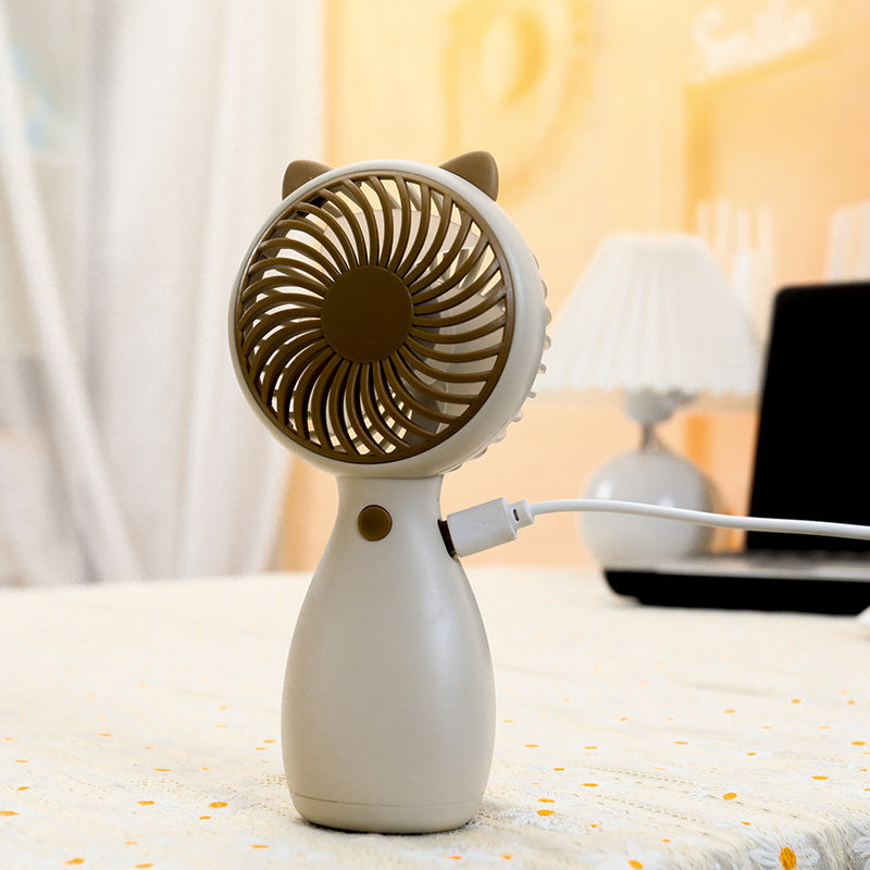 Women's Portable Hand Fan with Rotatable Blades Bowlift