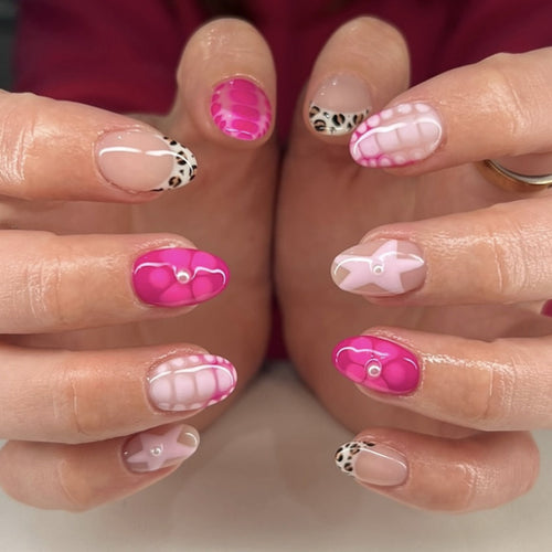 Artistic Animal Print Nail Tips Bowlift