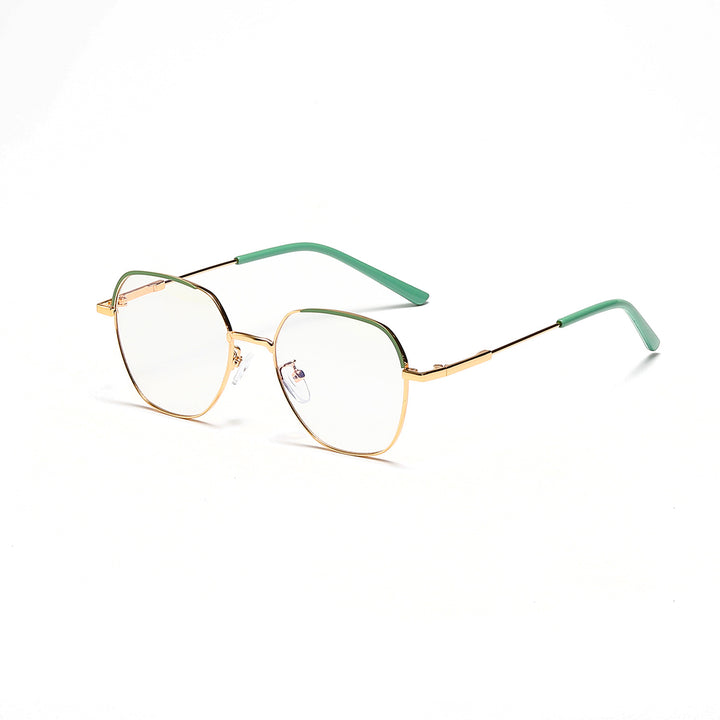 Women’s fashionable sunglasses with slim metal frame and blue lenses Bowlift