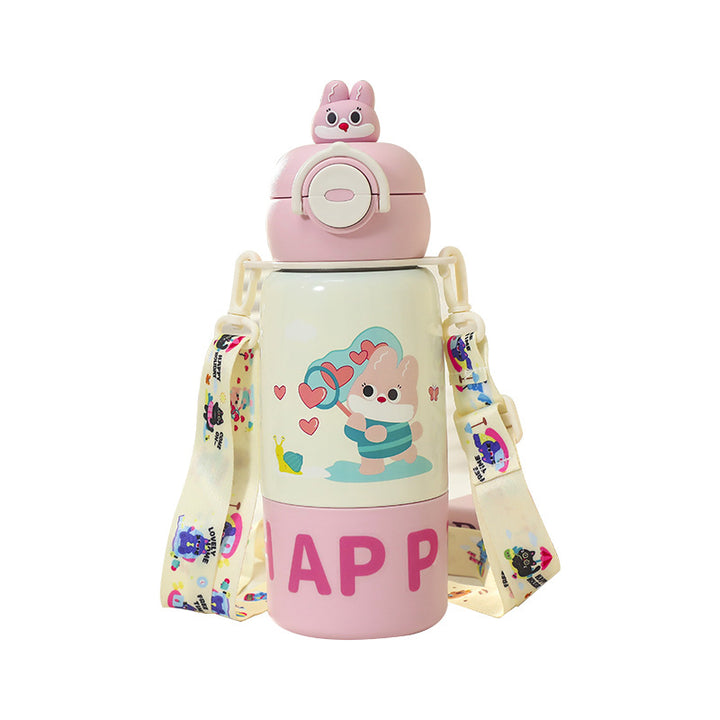 Ladies Insulated Water Bottle with Animal-Friendly Design Bowlift